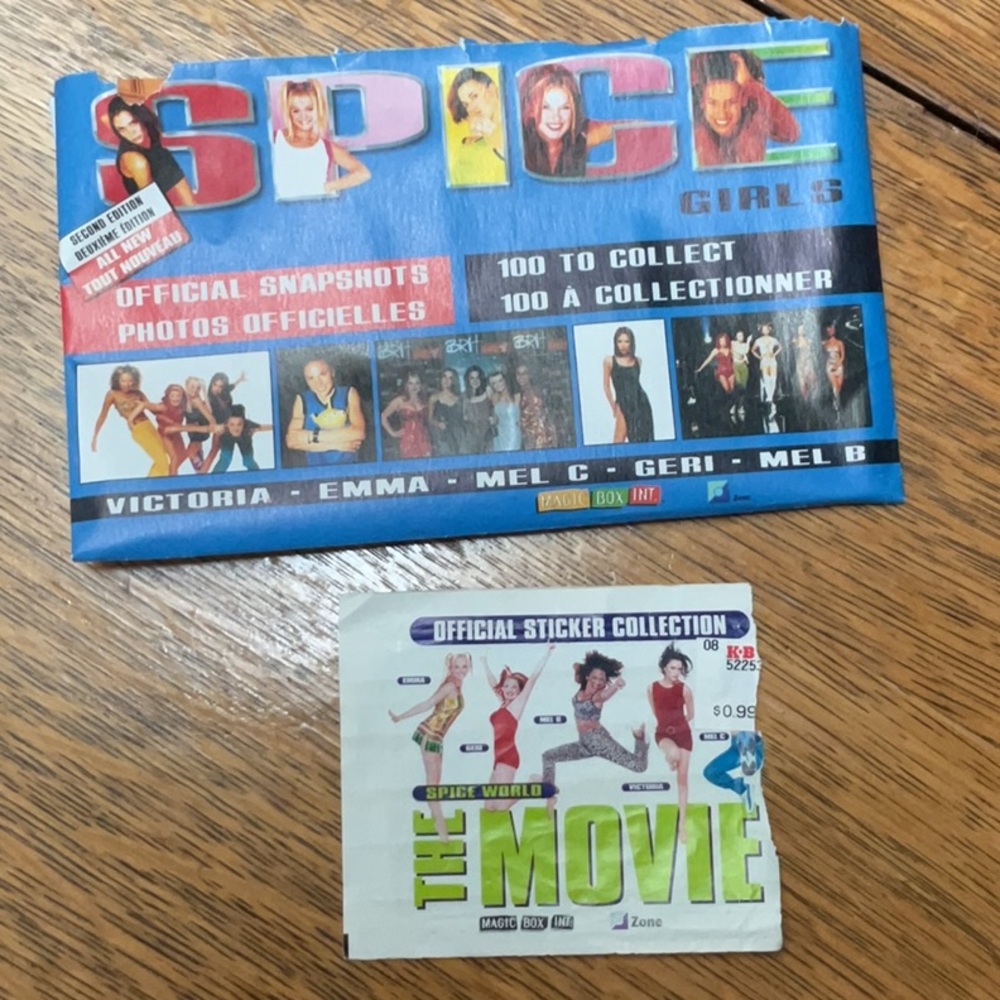 Spice Girls Official Snapshots 2nd Edition and Sticker Collection